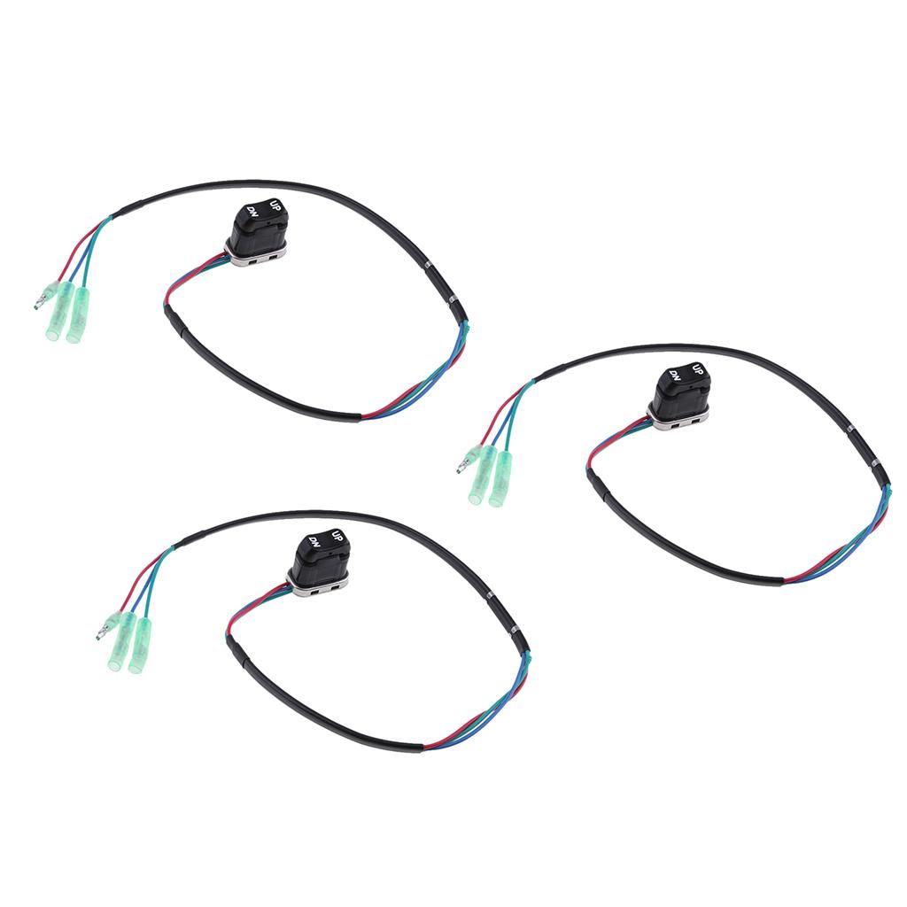 3pcs TRIM & TILT Switch A 703-82563-02-00 703-82563-01 for Yamaha Outboard