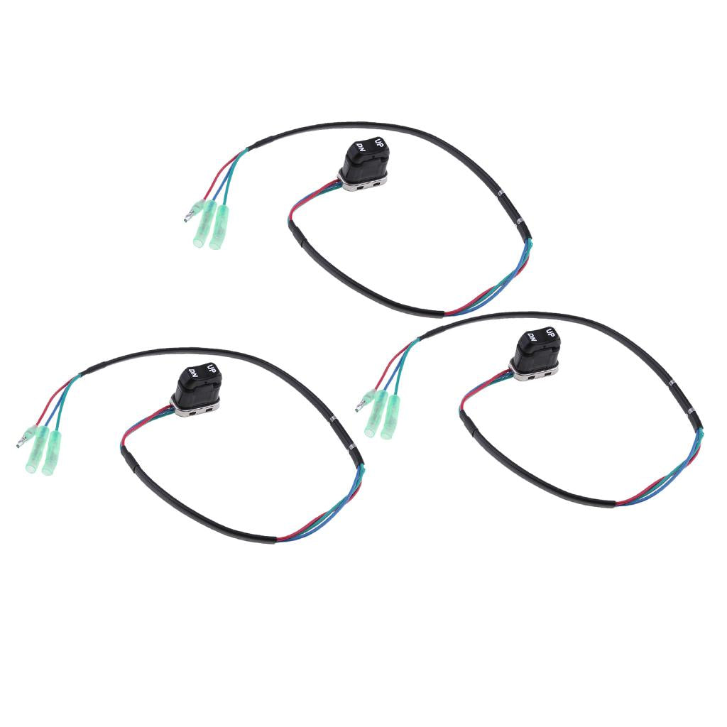 3pcs TRIM & TILT Switch A 703-82563-02-00 703-82563-01 for Yamaha Outboard