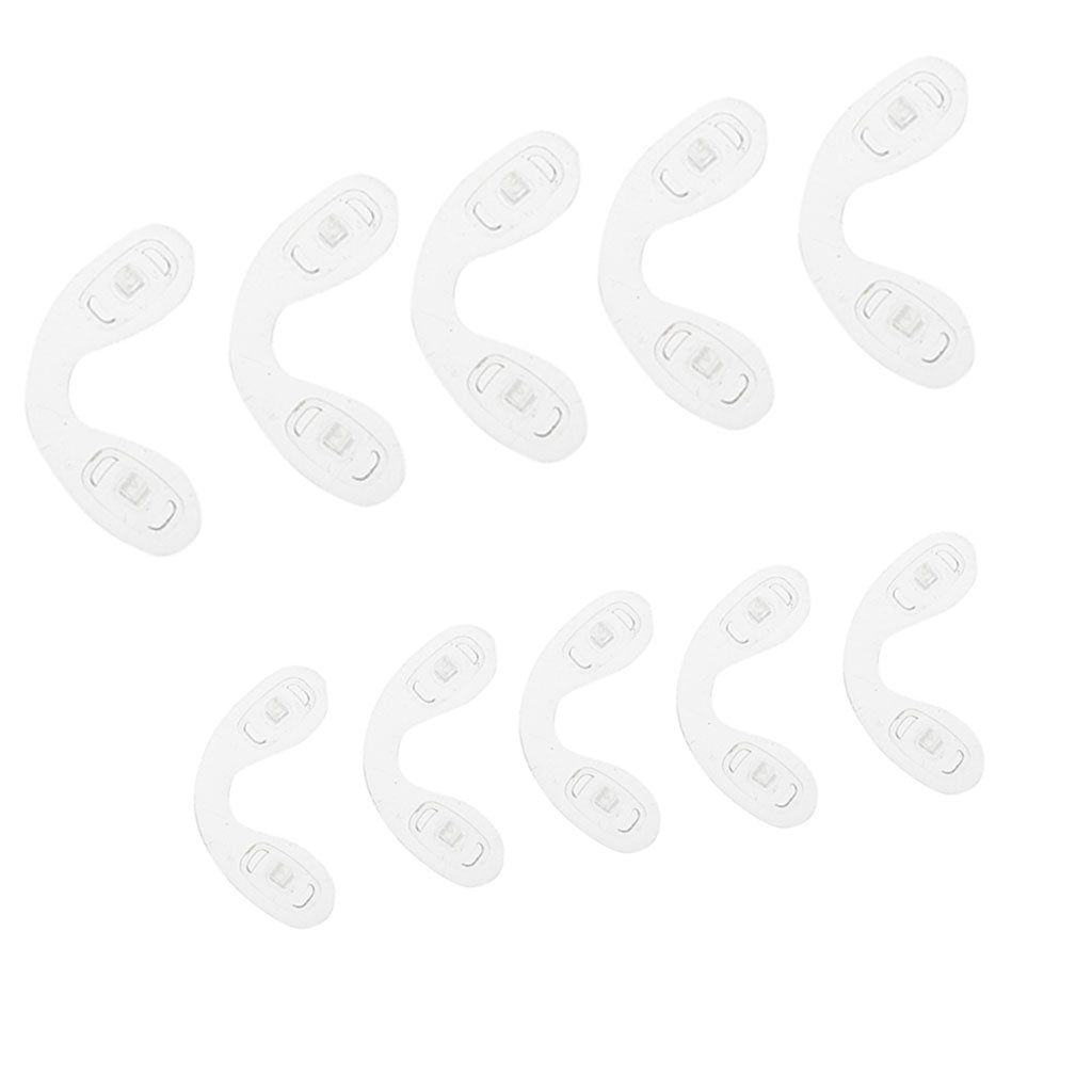 10 Pieces Silicone Children Eyewear Conjoined Nose Pads Soft Silicone Slide