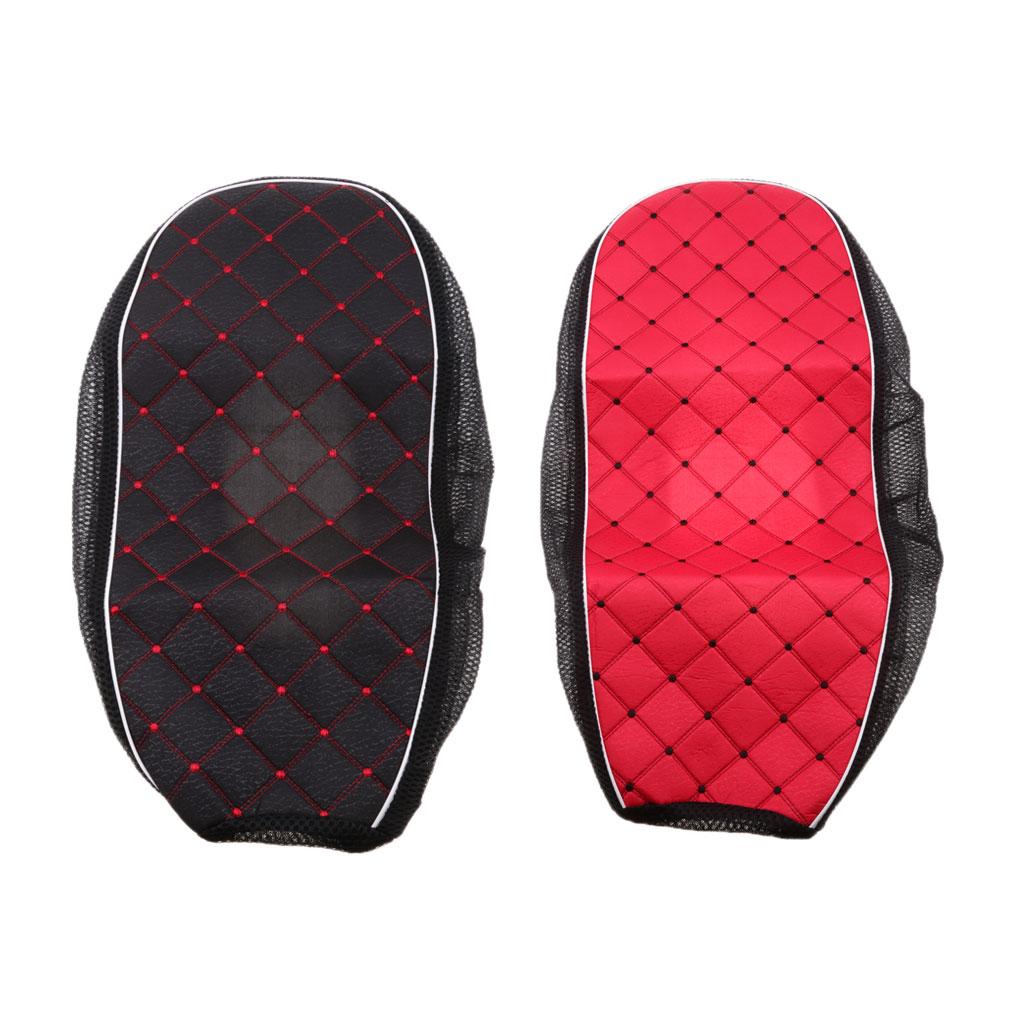 2pcs Motorcycle Electric Car Scooter Waterproof Seat Cushion Cover M, L