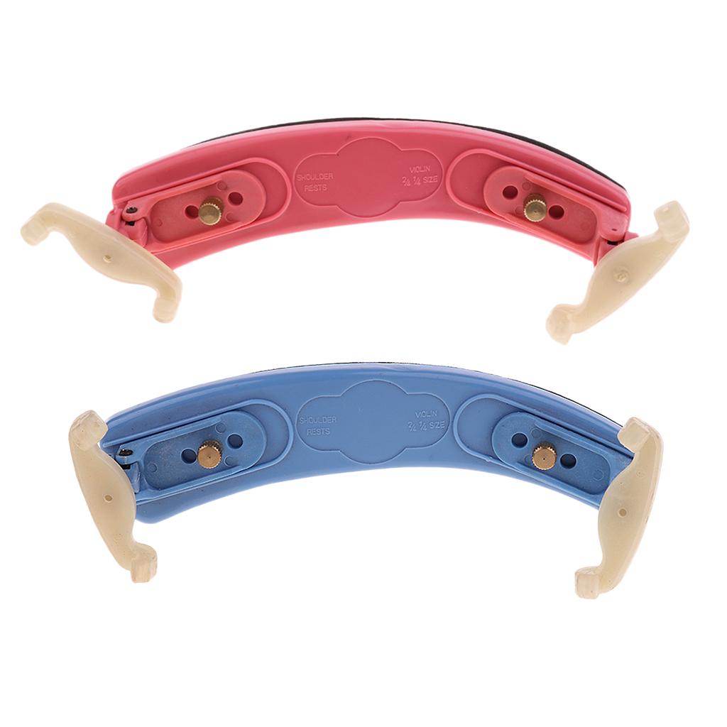 2pcs Adjustable Violin Shoulder Rest Pad Holder for 1/2 1/4 Violin