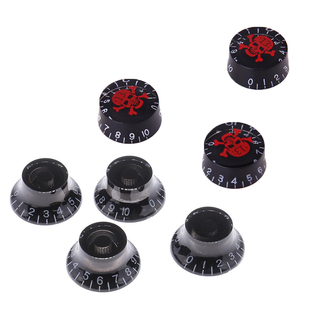 7 Pieces Acrylic Volume Tone Control Knobs for LP Electric Guitar