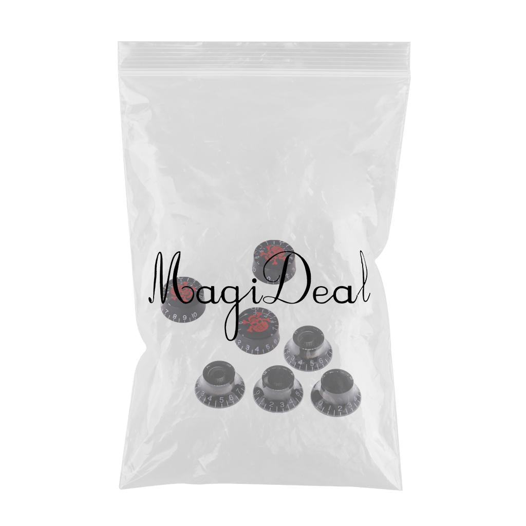 7 Pieces Acrylic Volume Tone Control Knobs for LP Electric Guitar