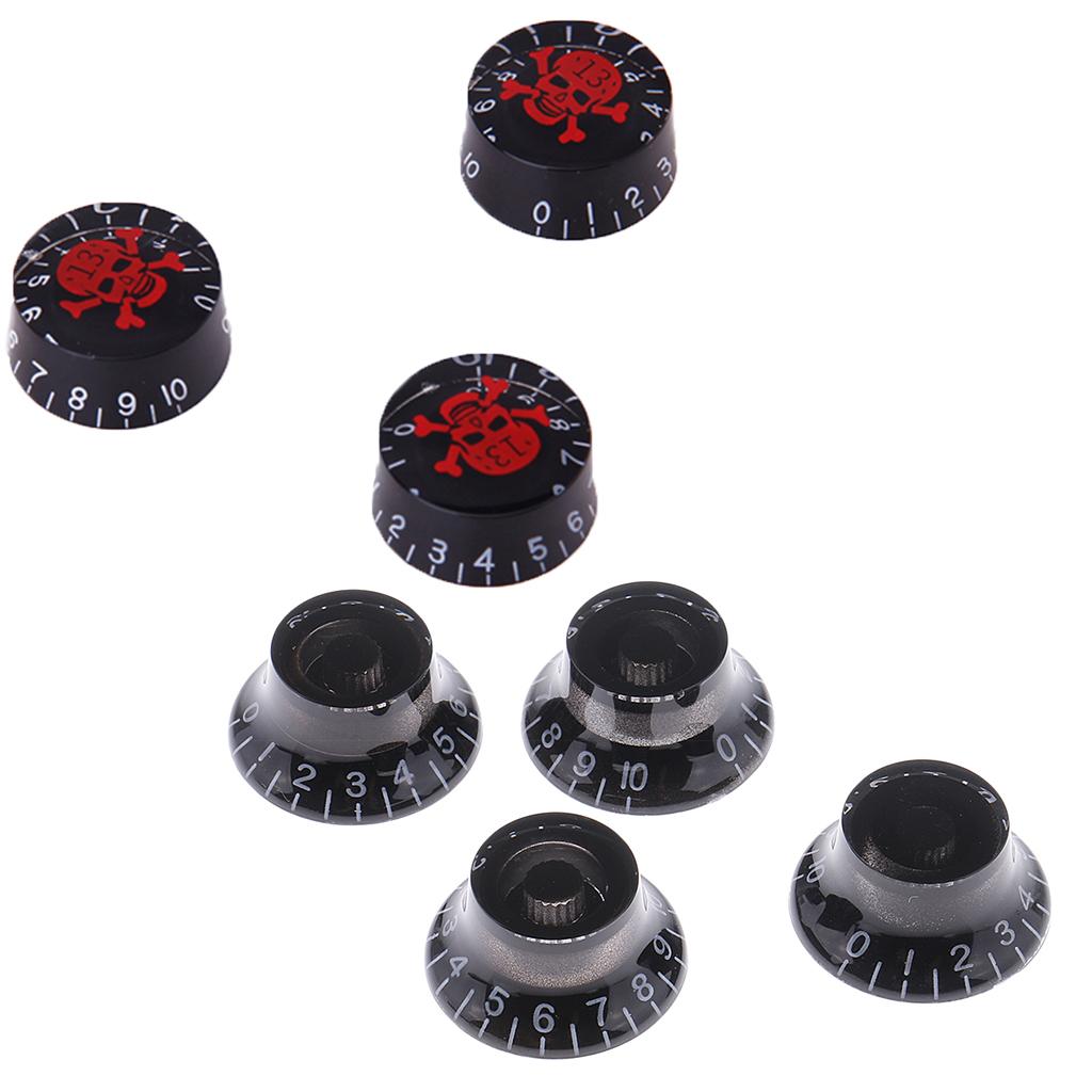 7 Pieces Acrylic Volume Tone Control Knobs for LP Electric Guitar