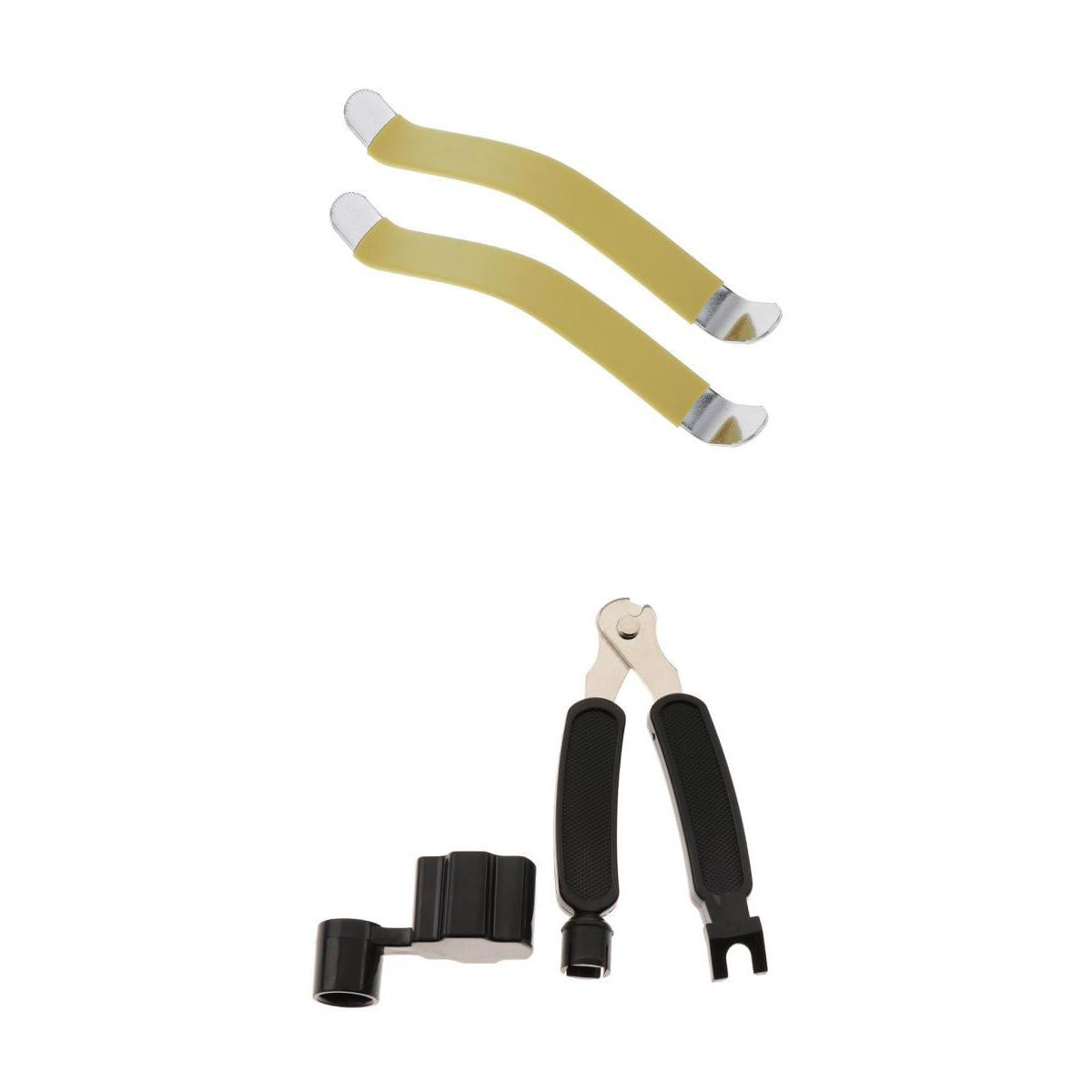 2pcs String Spreaders + 3in1 Guitar String Winder Cutter Bridge Pin Puller