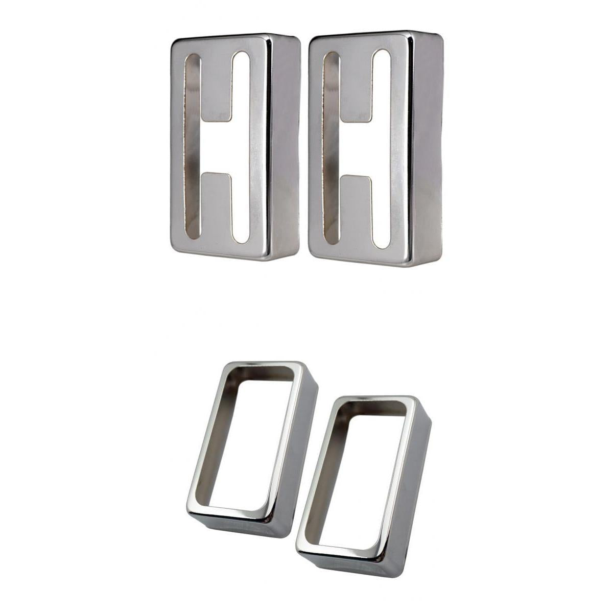 4pcs Brass Humbucker Pickup Covers for Electric Guitar