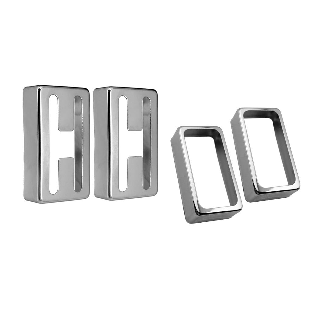 4pcs Brass Humbucker Pickup Covers for Electric Guitar