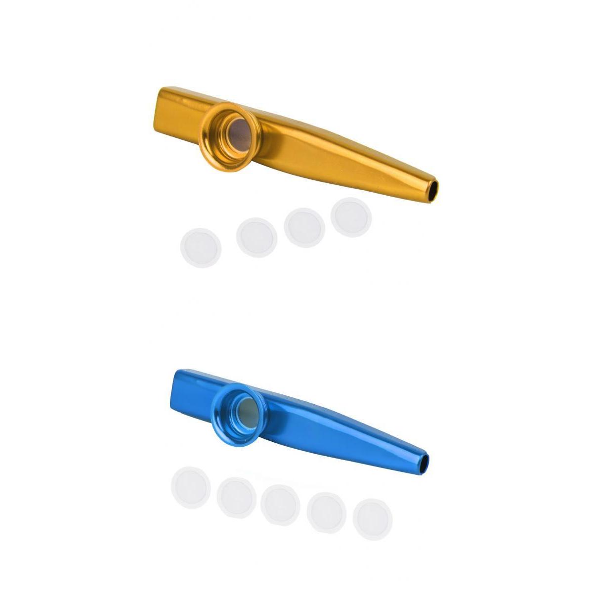 2 Pieces Aluminium Alloy Kazoo Mouth Flute