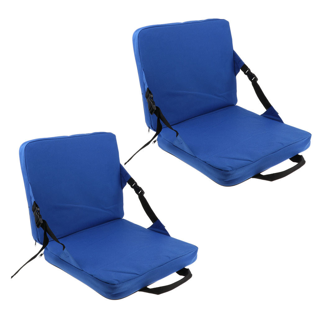 2pcs Foldable Rocking Chair Cushion Pad Outdoor Camping Beach Stadium Seat