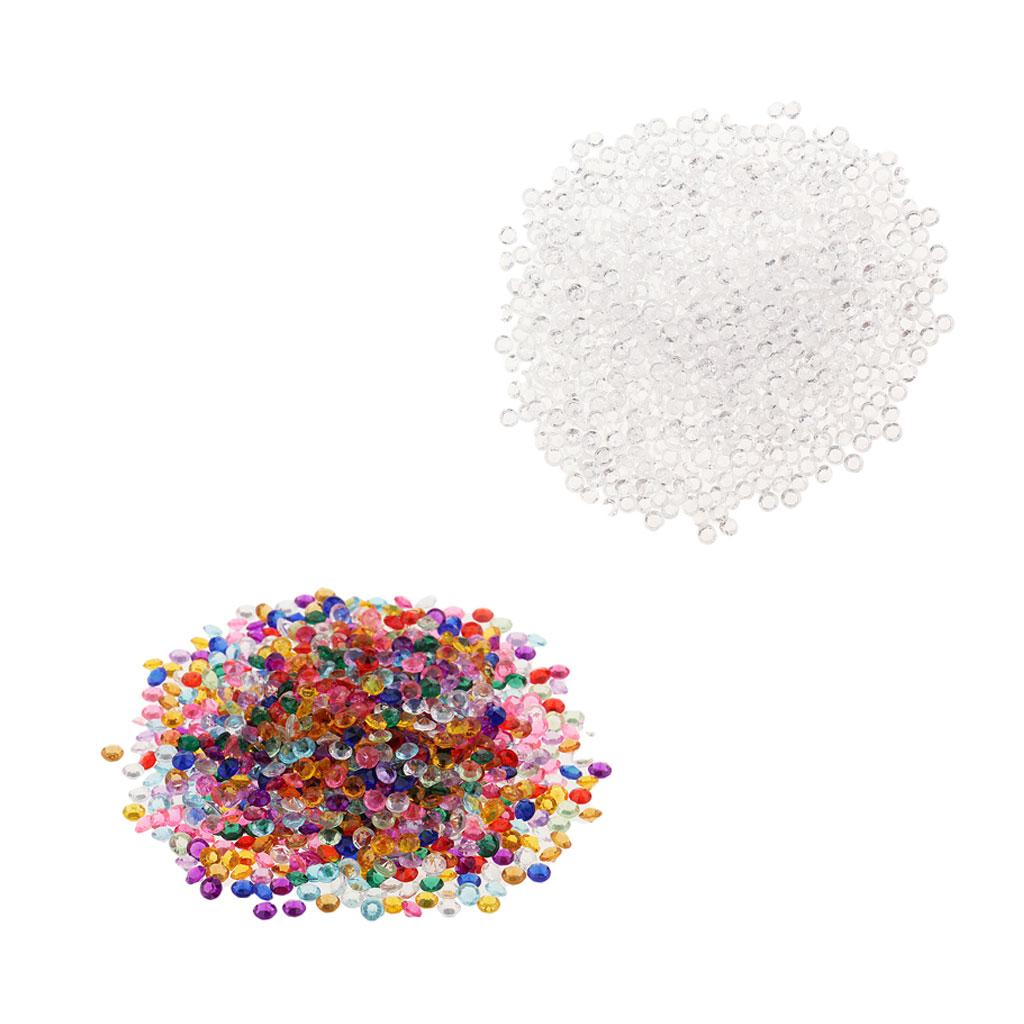4000pcs Acrylic Crystal craft beads rhinestone jewelry making decorations