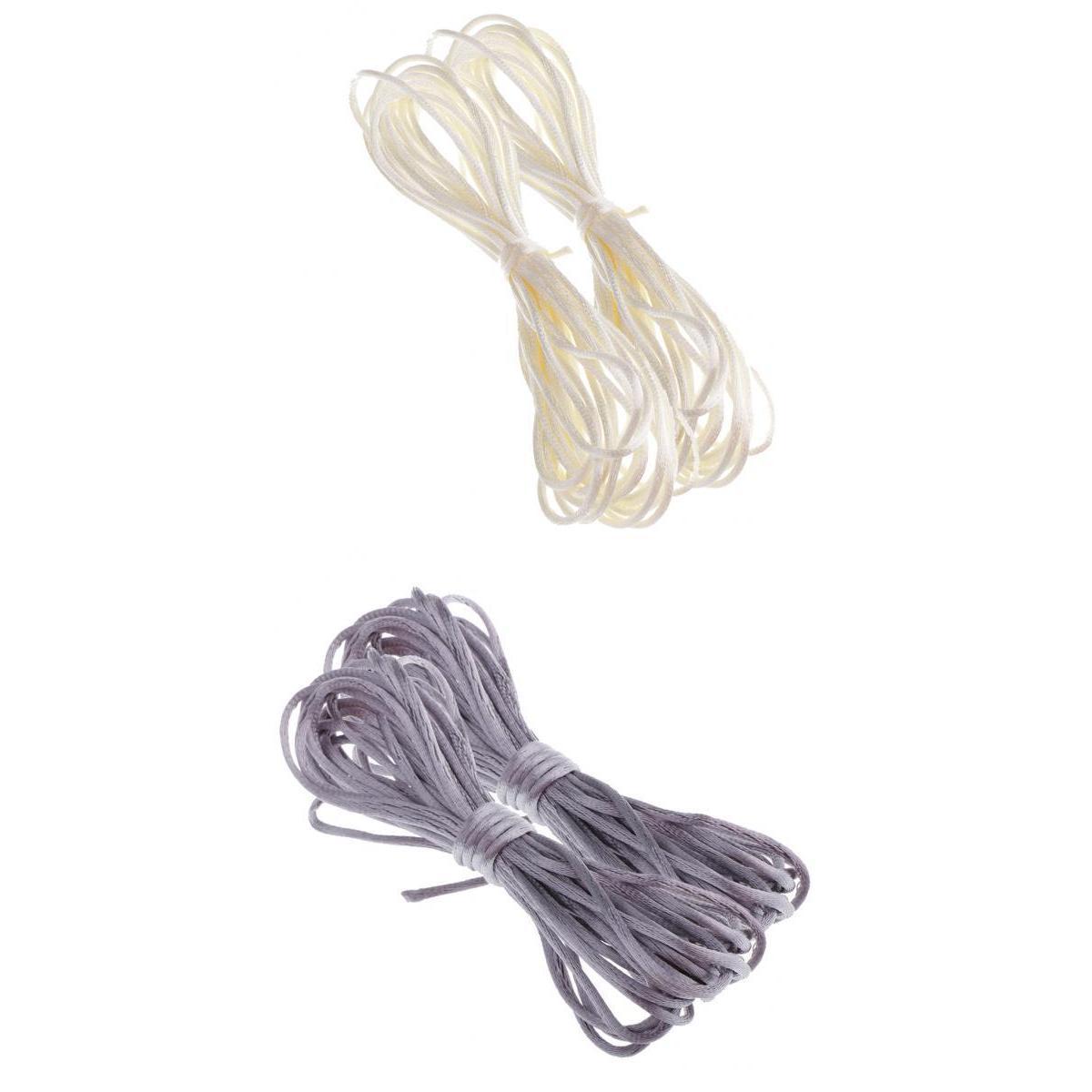 4pcs 5 Meters Wax Cord String Thread Line for Bracelet Necklace Beads