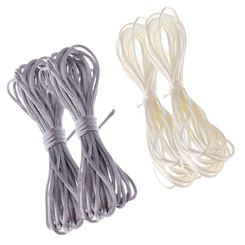 4pcs 5 Meters Wax Cord String Thread Line for Bracelet Necklace Beads