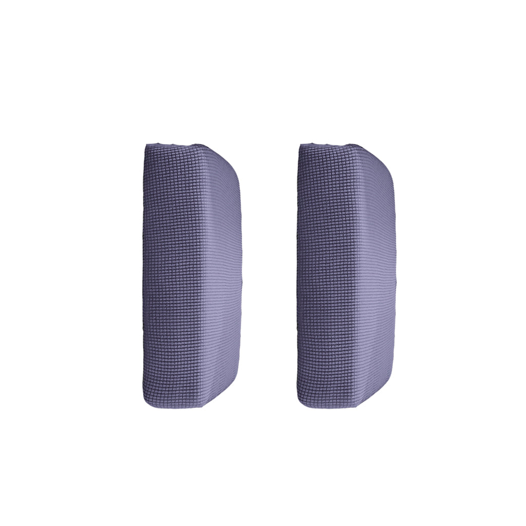 2Pcs Sofa Futon Seat Cushion Cover Couch Slipcover Protector Gray_Size S