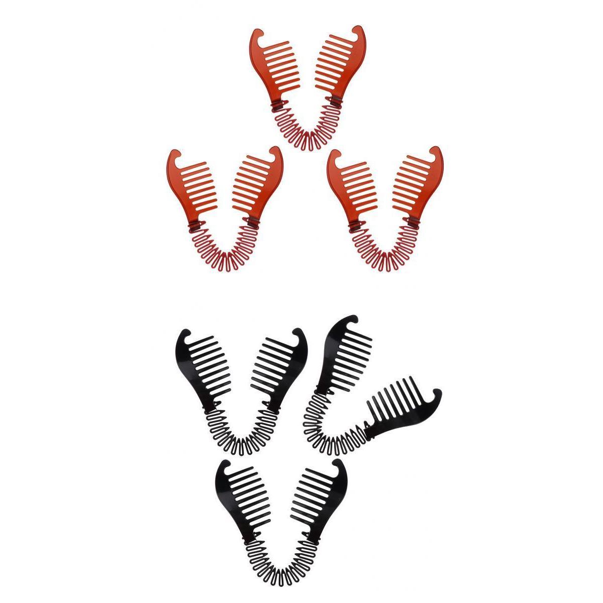 6pcs Updo Hairstyling Clip Bun Donut Twist Braid Ponytail Maker Accessories