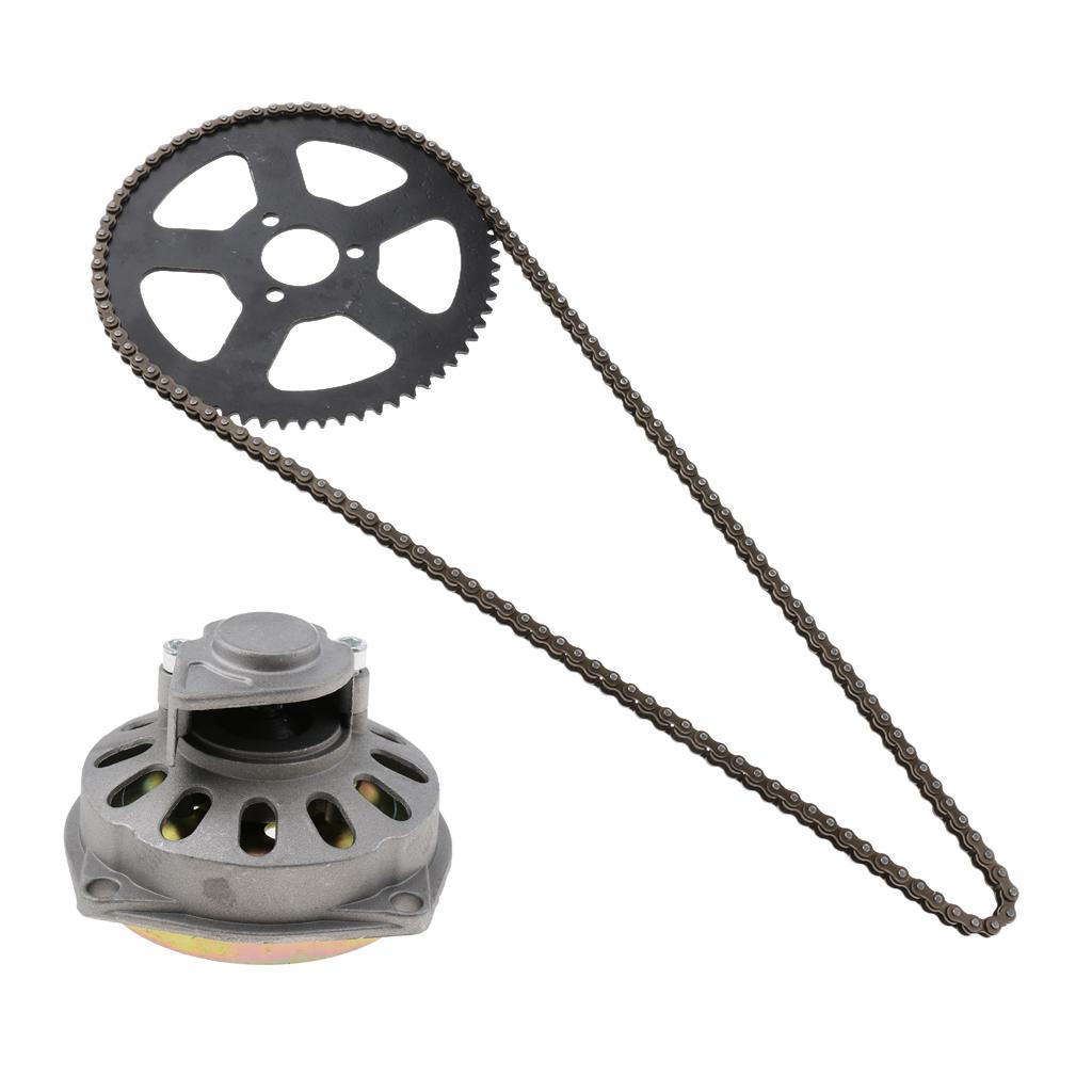 Clutch Drum Bell Housing & 25H 68 Links Drive Chain & Sprocket for 49cc