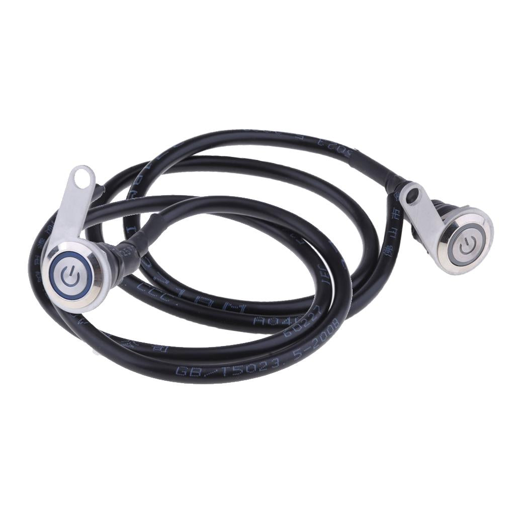 2Pieces 12V Motorcycle LED Handlebar Headlight Foglight Switch Waterproof