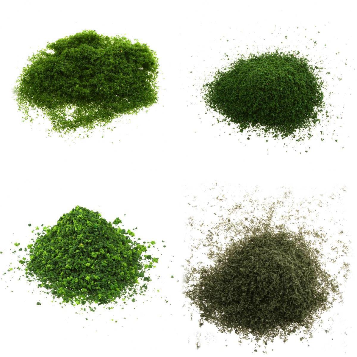 3x Leaves Foliage Moss Models Toy Green for Mini Tree Landscape Building DIY