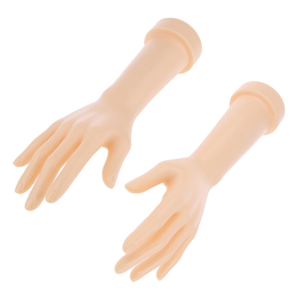 2 Pcs Female Adult Left & Right Hand Mannequin Women Display Molds