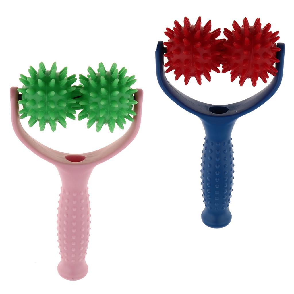 2 Pieces Acupuncture Spiky Massage Ball Shoulder Muscle Massager Tools