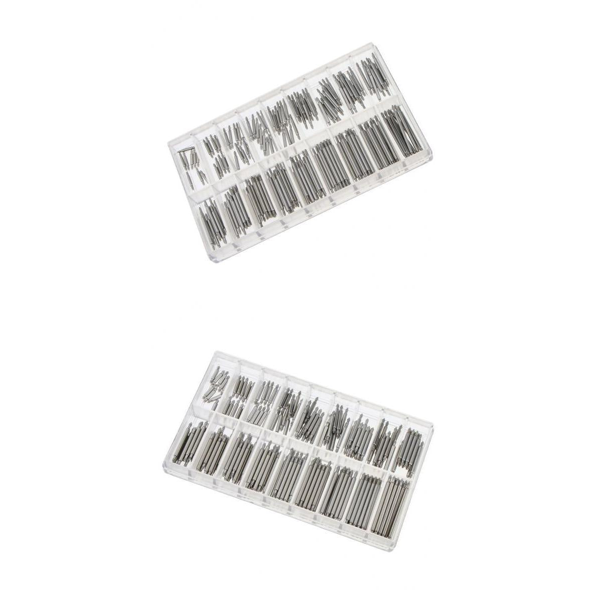 360 Pcs Stainless Steel Watch Band Spring Bars Strap Link Pins 8mm-25mm