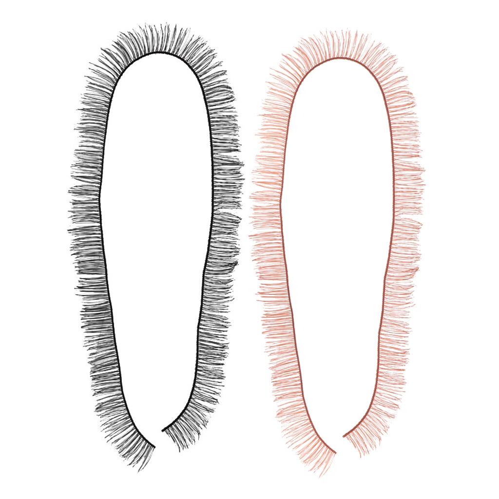 20 Pieces DIY Doll False Eyelashes Strips For BJD Dolls Makeup Accs 5mm