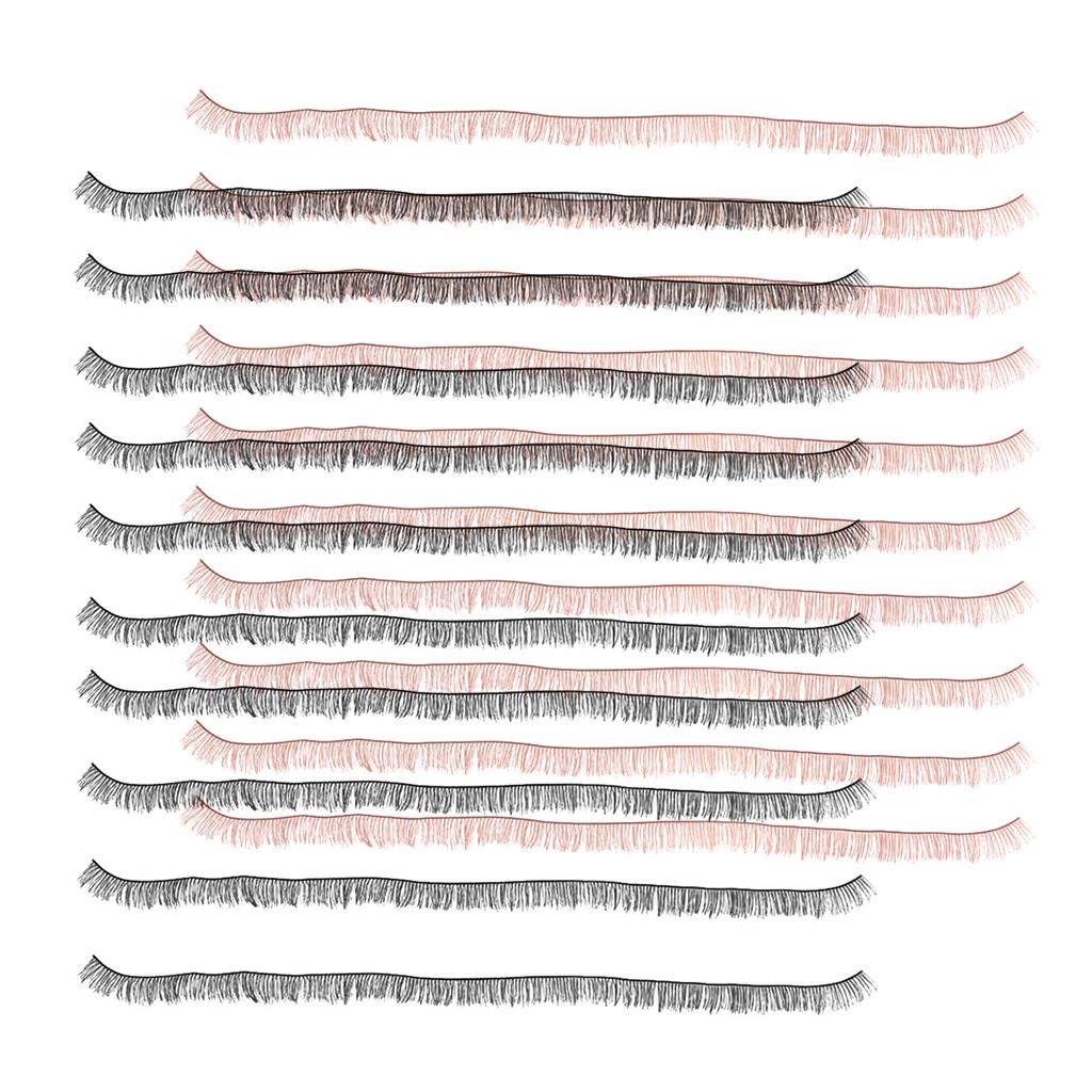 20 Pieces DIY Doll False Eyelashes Strips For BJD Dolls Makeup Accs 5mm
