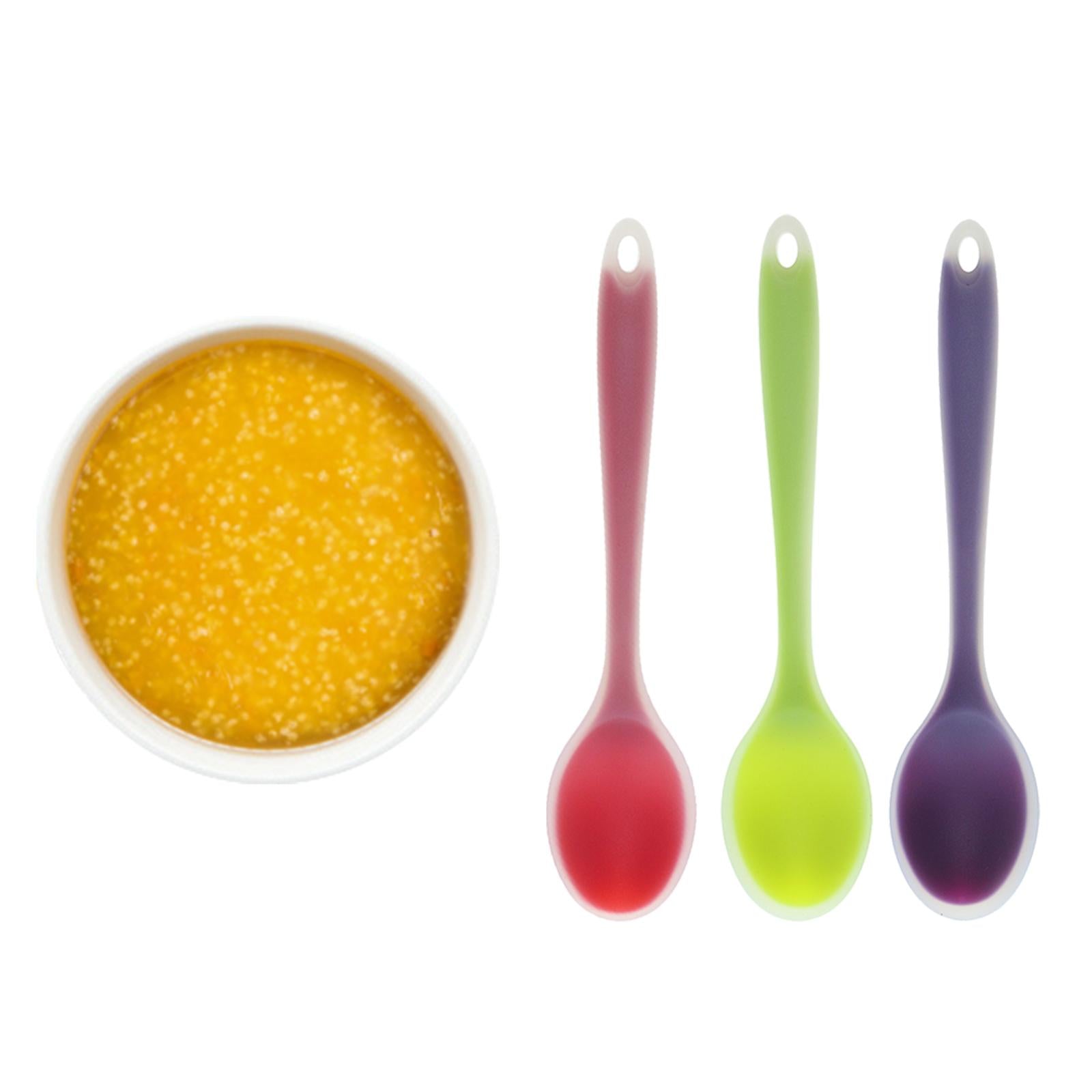 3pcs Silicone Ladle Soup Spoons Utensils Non-stick Cooking Kitchen Tools