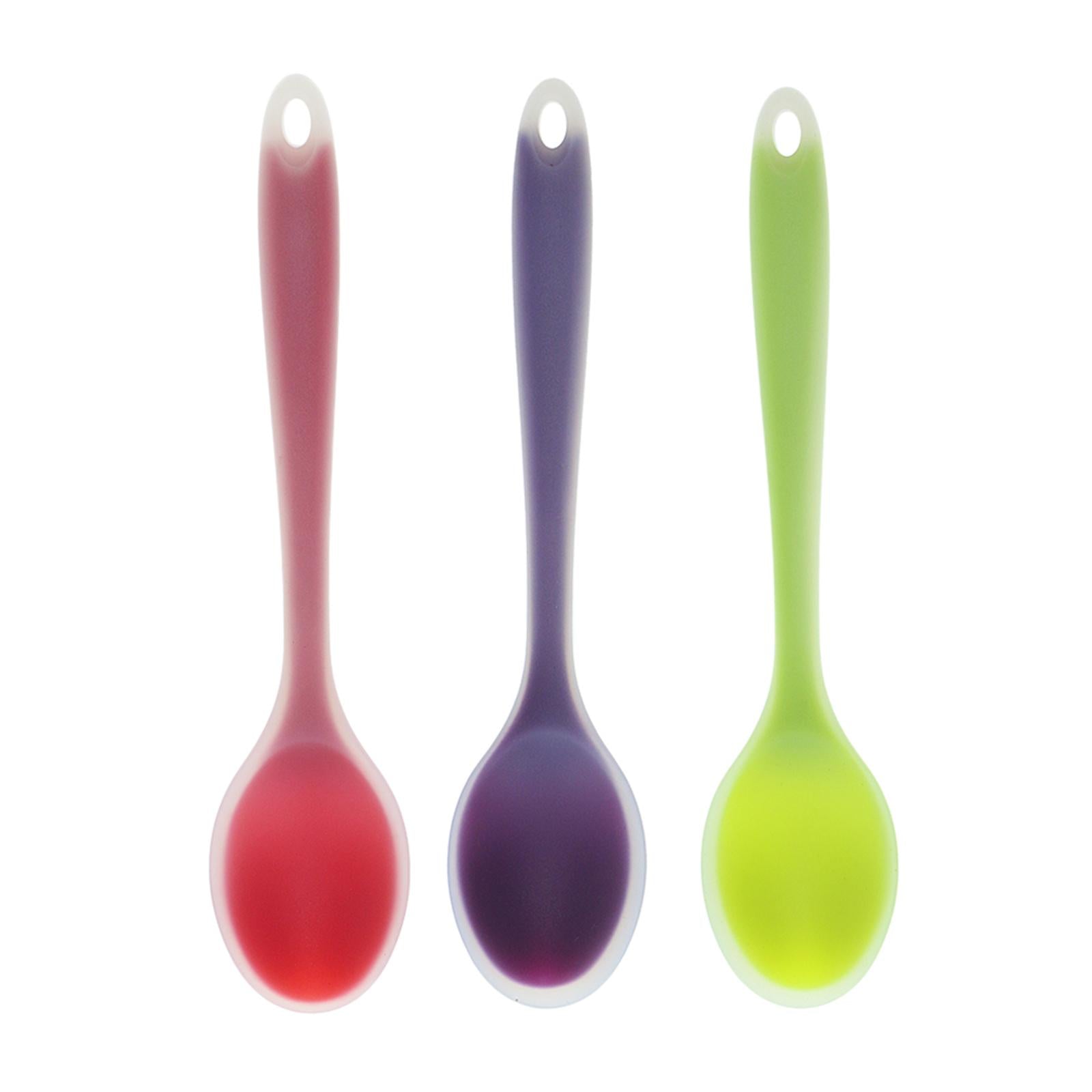 3pcs Silicone Ladle Soup Spoons Utensils Non-stick Cooking Kitchen Tools