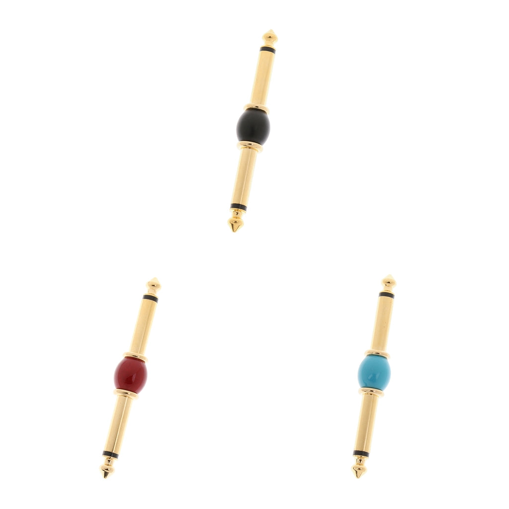 3Pieces 6.35mm 1/4 inch Male to Male Audio Aadpter"