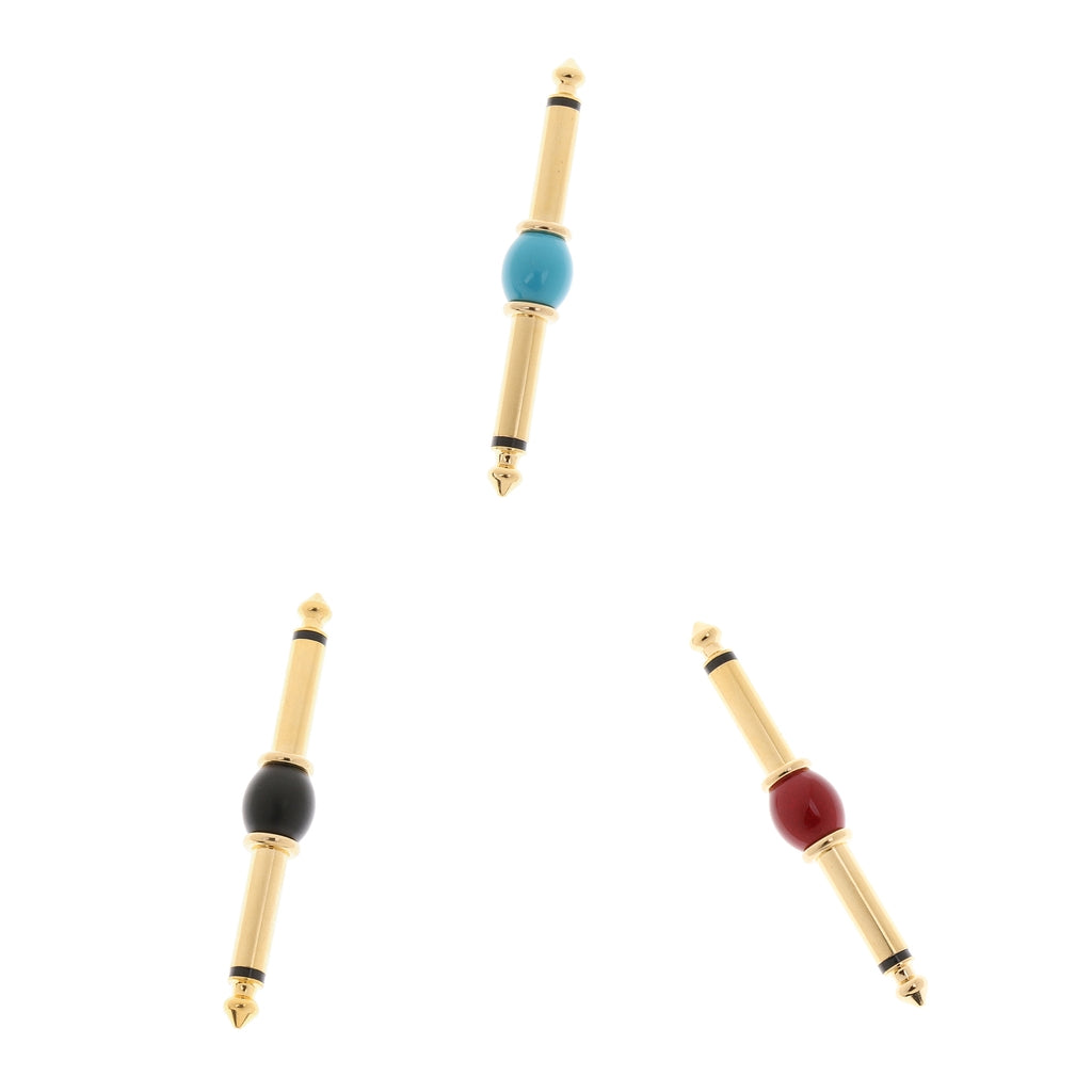 3Pieces 6.35mm 1/4 inch Male to Male Audio Aadpter"