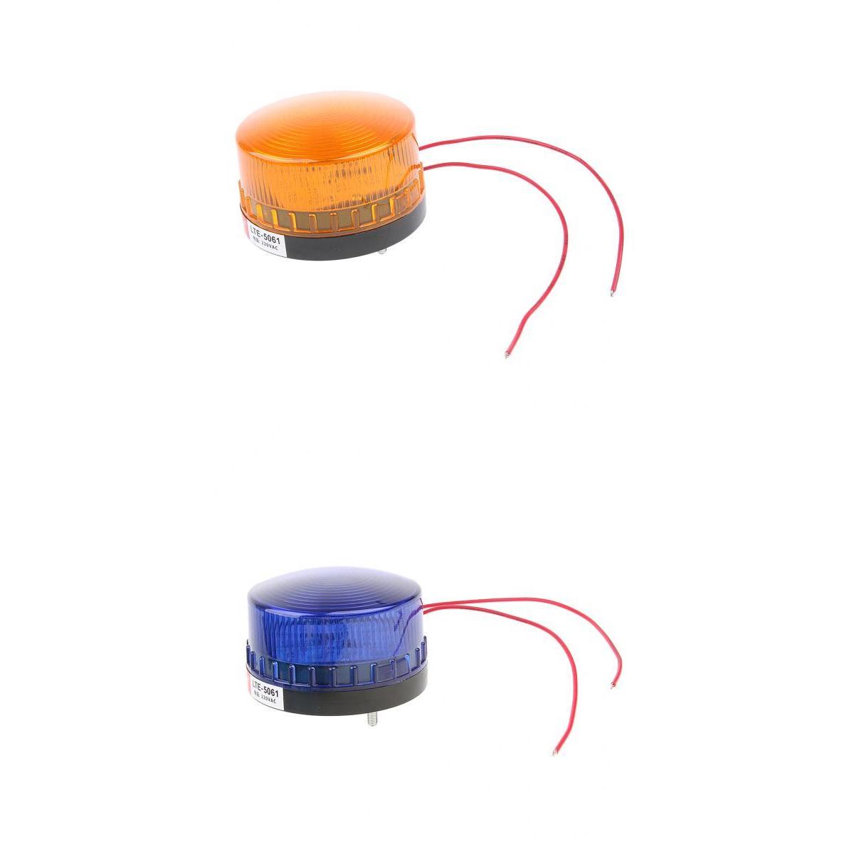 2 Pieces 220V Emergency LED Flashing Strobe Signal Warning Light Lamp Beacon