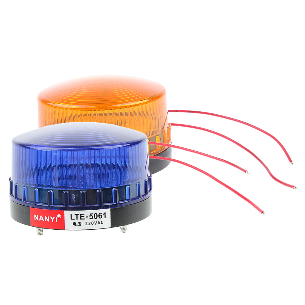 2 Pieces 220V Emergency LED Flashing Strobe Signal Warning Light Lamp Beacon