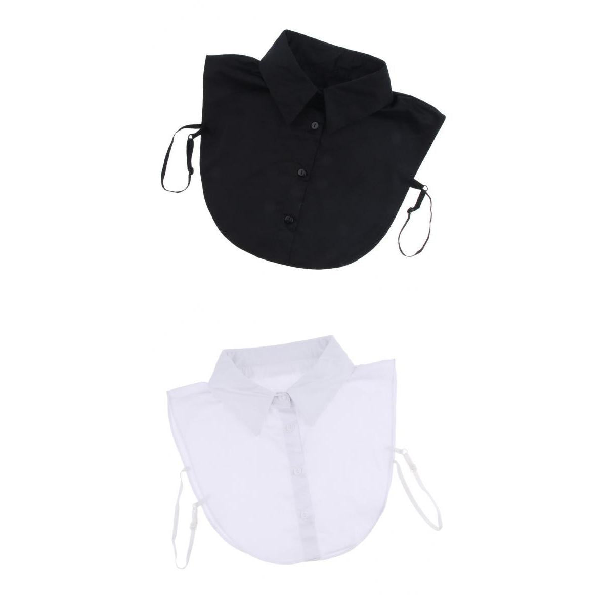 2pcs Cotton Fake Collar Detachable Dickey Collar Blouse Half Shirts Collar