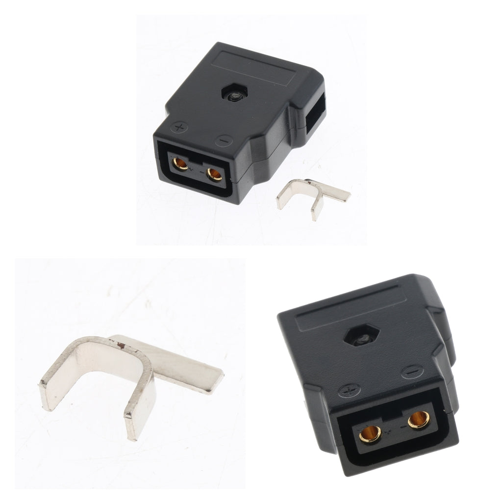 2x D-Tap Type B Female Rewirable DIY Socket Plug for V-mount Anton Battery