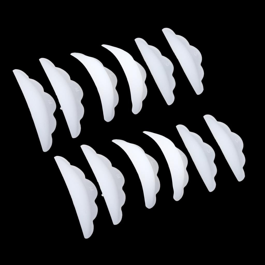 6 Pairs Eyelash Perming Lift Silicone Pads Eye Lash Lashes Guard Tools