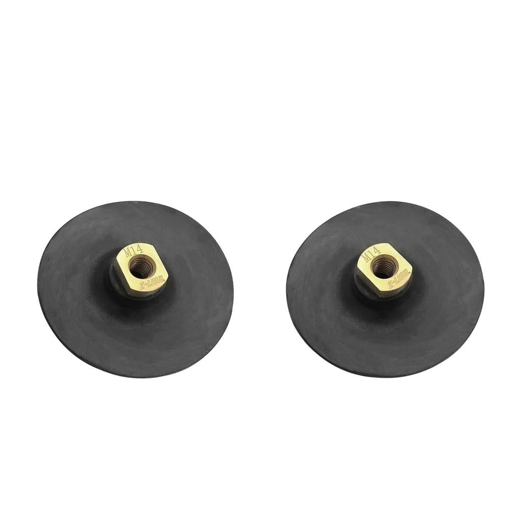 2 Pcs Rubber Back Soft Polishing pad for Diamond Polishing Pads 4inch M14