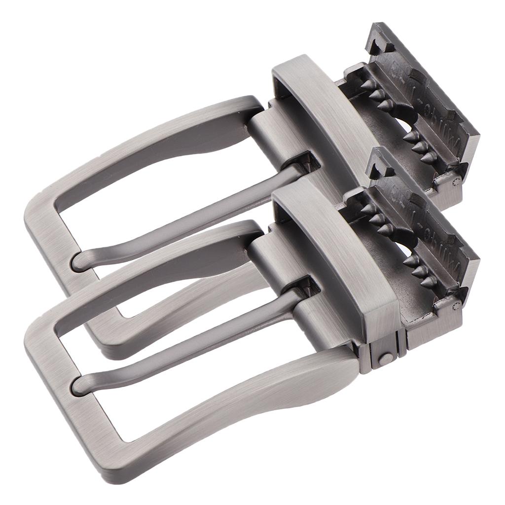 2x Men's Alloy Antique Belt Buckle Single Prong Rectangular Pin Belt Buckle