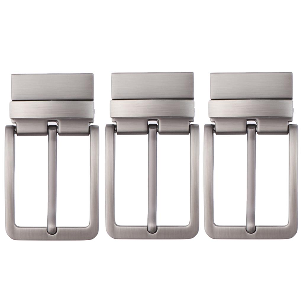 3x Mens Alloy Antique Belt Buckle Single Prong Rectangular Pin Belt Buckle