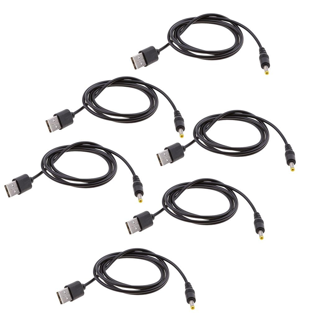 6x USB to DC Power Cable USB A to Male DC 1.7mmx4.0mm Power Charging Cable