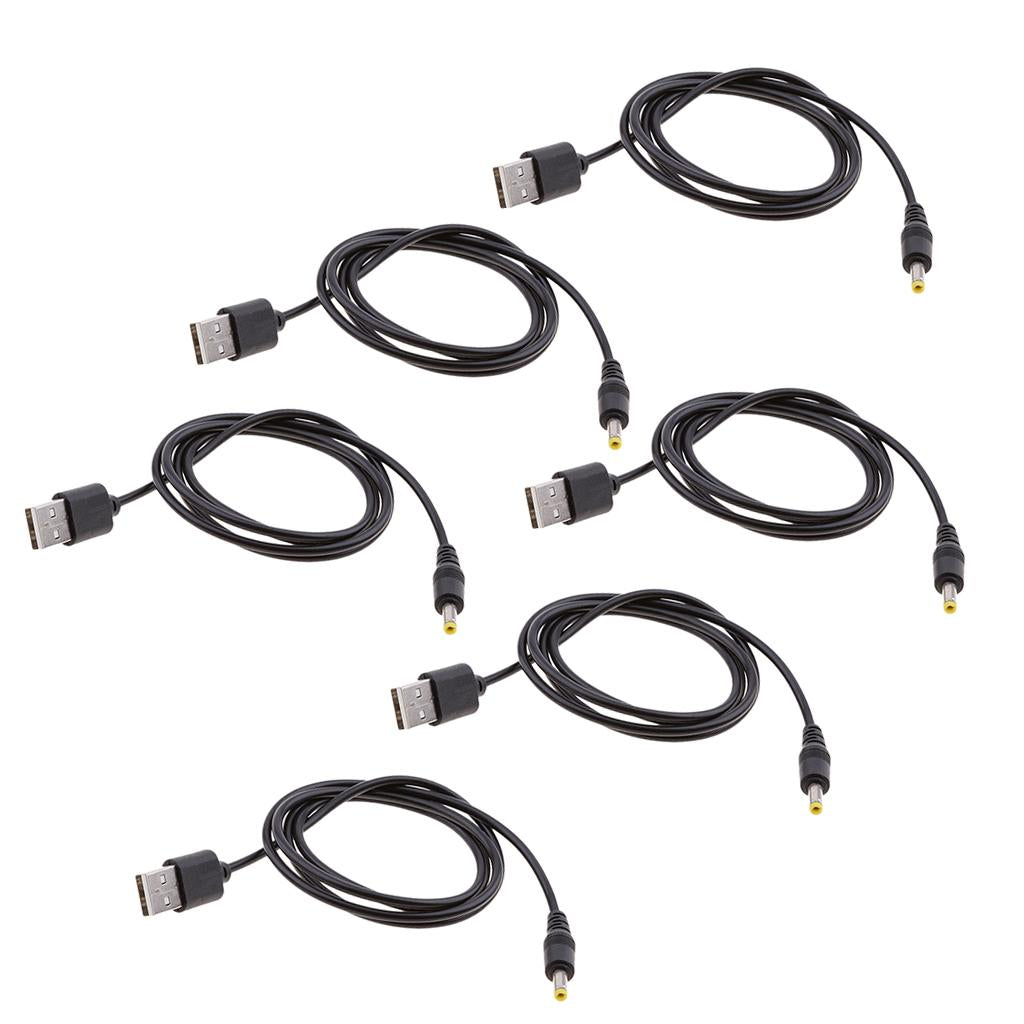 6x USB to DC Power Cable USB A to Male DC 1.7mmx4.0mm Power Charging Cable