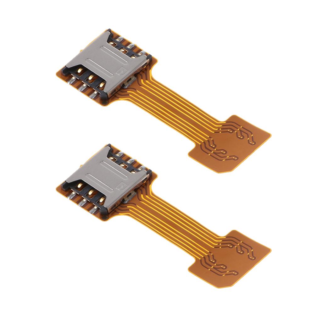 2x Mini Dual SIM Card TF Card Adapter Extender For Samsung Android Nano SIM