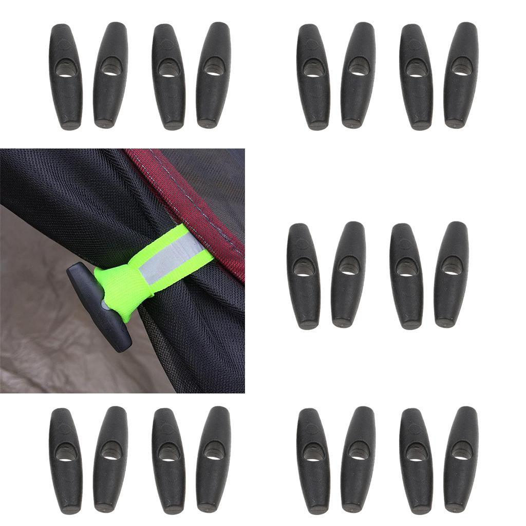 20x Camping Awning Tent Fly Roll Up Buckle Tent Inner Duffle Toggle Stopper