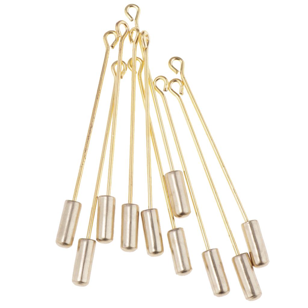 20Pcs 5cm Cylinder Glue On Pad Lapel Stick Pin Clutch Boutonniere Pin Craft