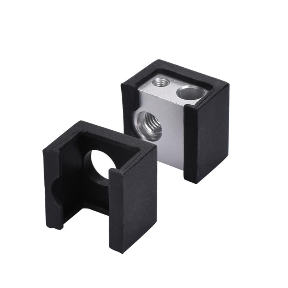2Pcs 3D Printer Heater Block Silicone Protective Case Cover Socks for MK10