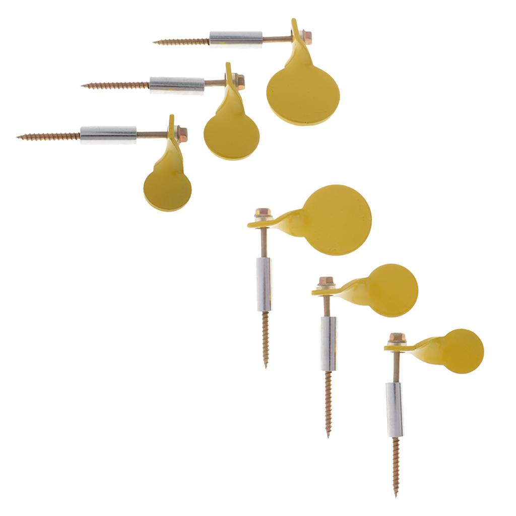 6pcs Spinner Targets Metal Plinking Target Shooting Practice Target Plate