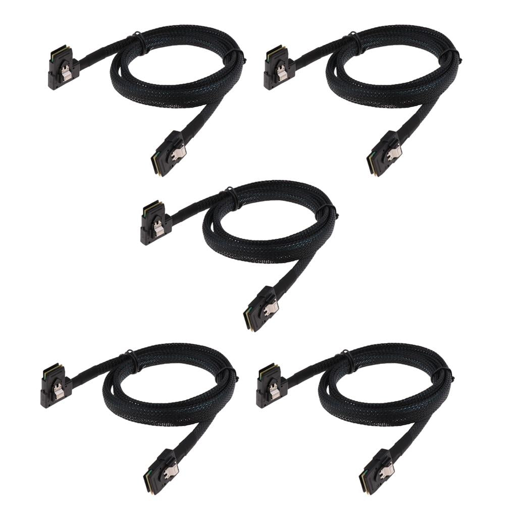 5xMini SAS Cable 36PIN SFF8087 To 8087 SAS HDD Hard Drive Adapter Cable 70cm