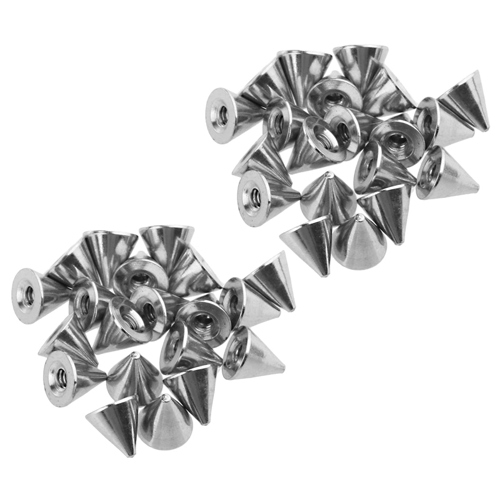 40 Piece Stainless Steel Piercing Jewelry Spike fit 16g/14g Barbell Cone