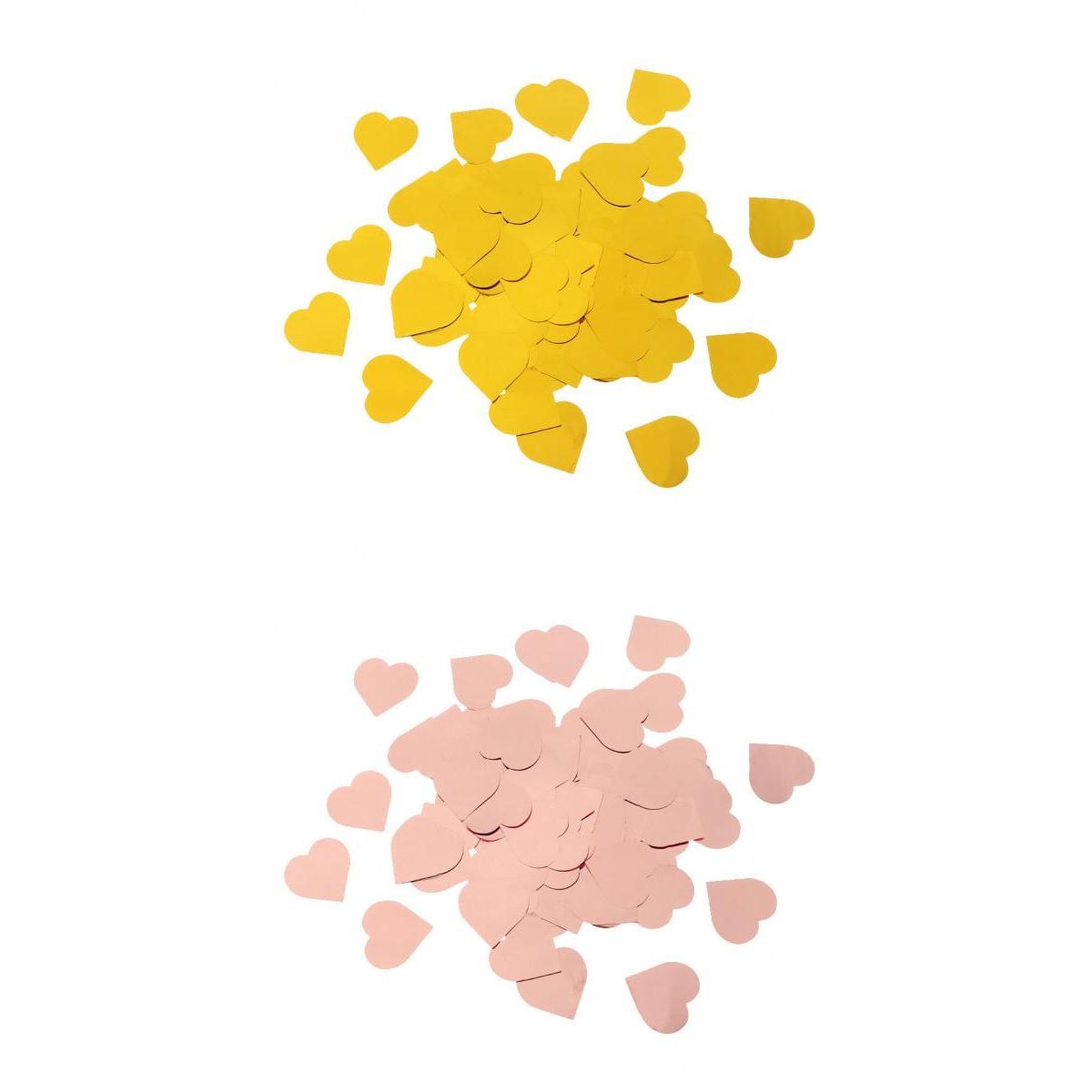 50g Metallic Heart Confetti Sprinkles Wedding Party Decoration 2.5cm