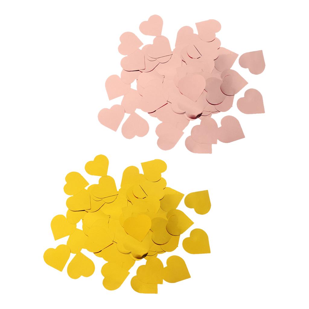 50g Metallic Heart Confetti Sprinkles Wedding Party Decoration 2.5cm