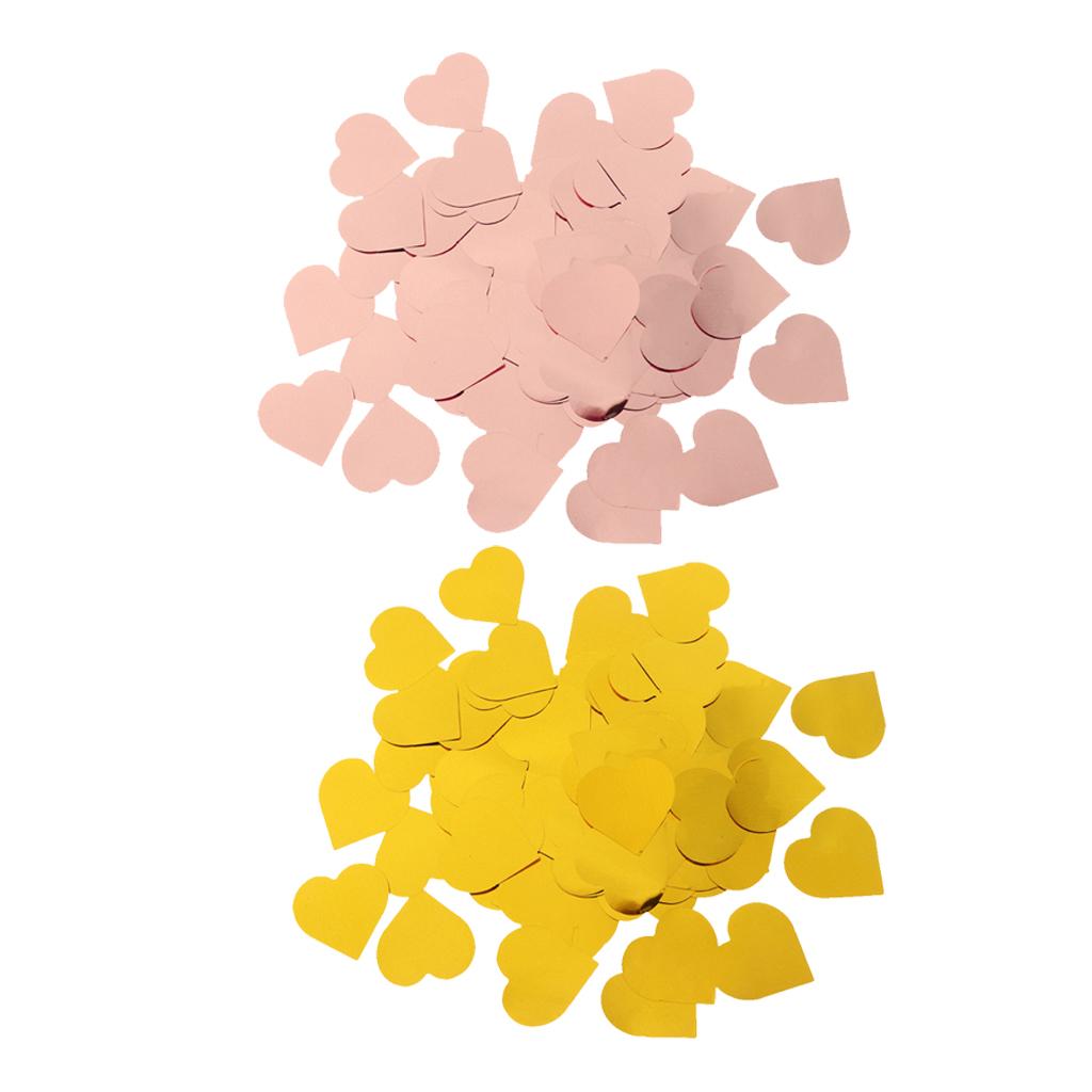 50g Metallic Heart Confetti Sprinkles Wedding Party Decoration 2.5cm